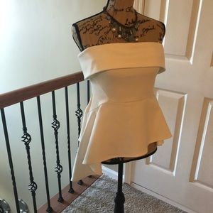 Lulu's Tops - Lulus Cream Peplum Top Lulu's Tops - Lulus Cream Peplum Top